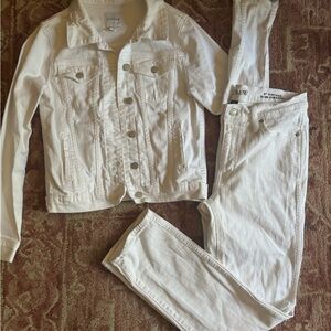 Just USA Classic White Denim Jacket